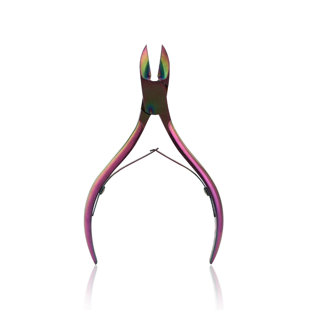 1Pc Fashion Nail Cuticle Nipper Rainbow Clipper Scissor Dead Skin Remover Pedicure Manicure Art Tool Beauty AA1215 | Красота и