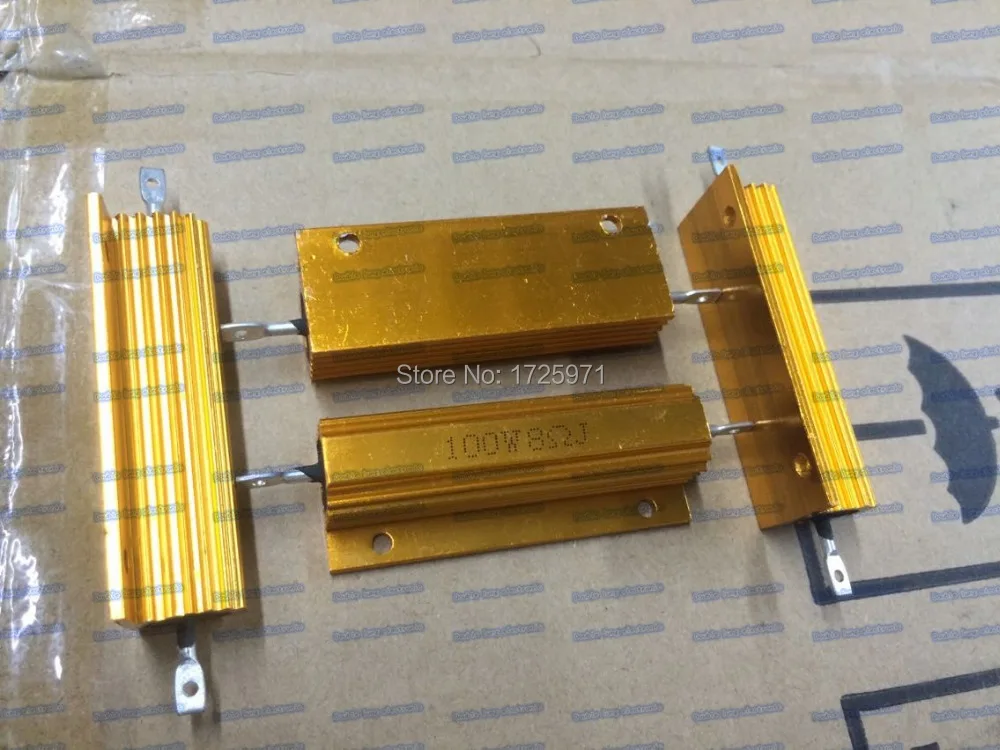 5 шт./лот RX24-100W 8R 8 Ом светодиодный нагрузочный резистор в алюминиевом корпусе