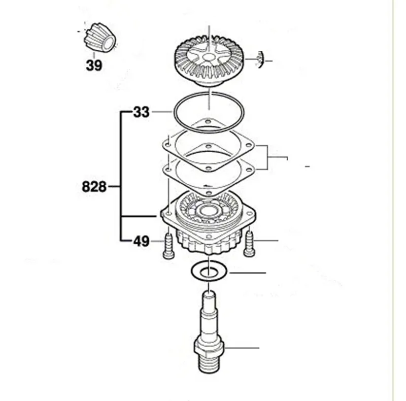 Фото Черная крышка подшипника замена фланца для BOSCH GWS580 GWS5 100 GWS850C GWS780C GWS8 100C 115C TWS6200 GWS670 Черная крышка подшипника замена фланца для BOSCH GWS580 GWS5 100 GWS850C GWS780C GWS8 100C 115C TWS6200 GWS670