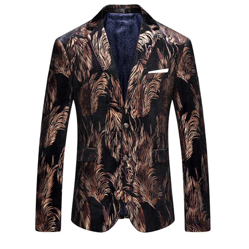 

2019 new arrival spring and autumn style men fashion blazers high quality single button slim casual suit jacket size M-4XL