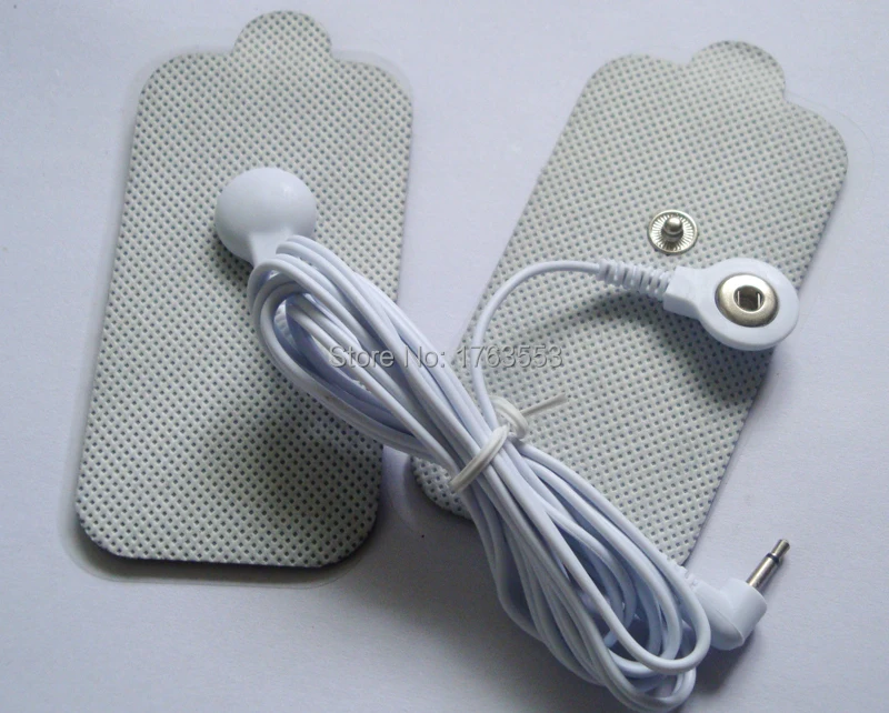 10pairs/lot non-woven rectangle 9*5CM Snap massage pad for TENS/ EMS unit mini massager |