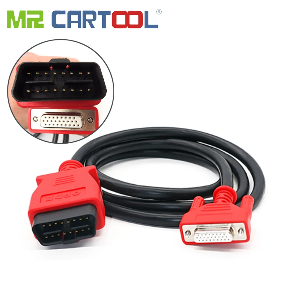 Mr Cartool OBDII 2 кабеля 16 Pin для autel MaxiSys PRO MS908P J2534 908PRO основные кабели Тесты адаптер Maxidas