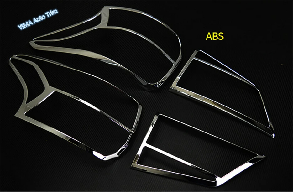 Lapetus Car Styling Chrome Rear Tail Lights Lamp Frame Cover Trim Kit Fit For Mitsubishi Outlander 2016 2017 2018 / ABS | Автомобили и
