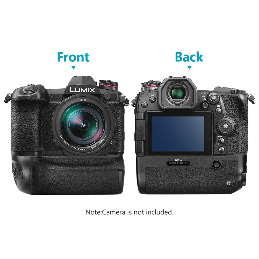 Neewer Аккумуляторная рукоятка совместимая с камерой Panasonic Lumix G9 Замена для DMW BGG9