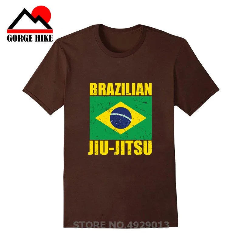 Бразильская футболка jujitsu Мужская из хлопка трикотажная для сборной страны