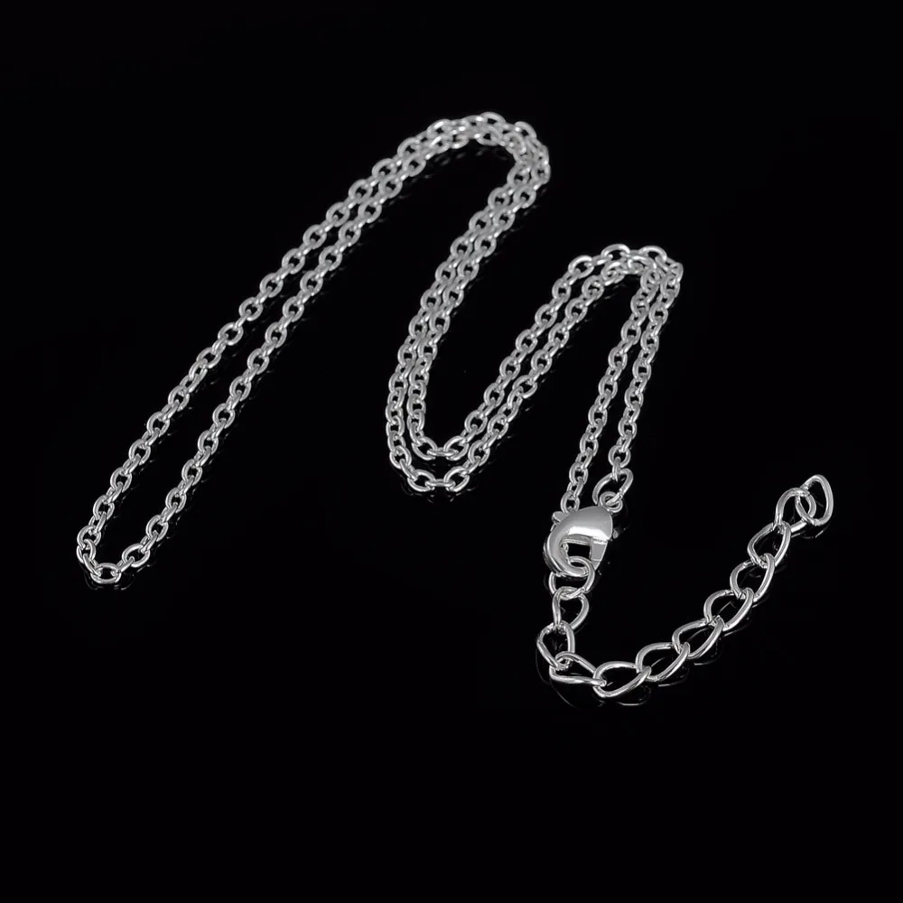 LIKGREAT Золотая Серебряная цветная звеньевая цепочка ожерелье для DIY ювелирных