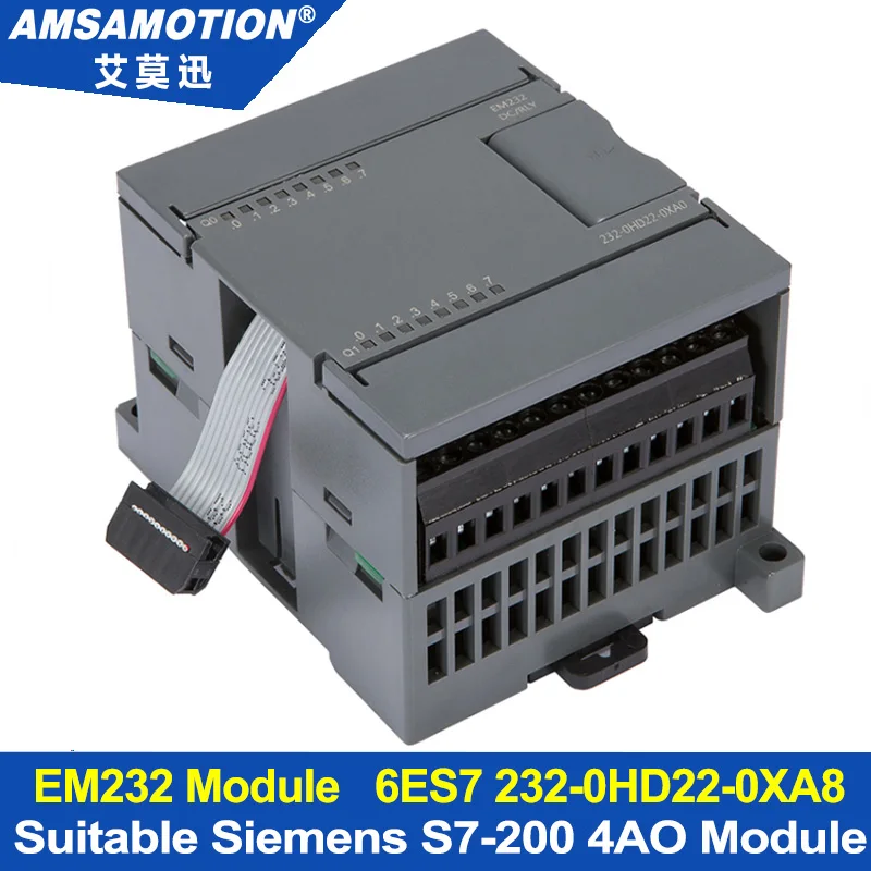 EM232 4AO модуль расширения применяется к Siemens S7-200 PLC 4 Выходной аналоговый модуль 6ES7 232-0HD22-0XA8