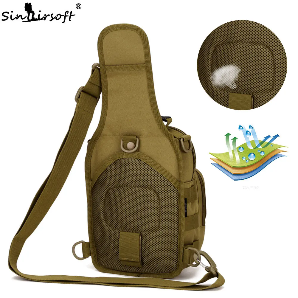 SINAIRSOFT спортивные охотничьи мужские военные тактические сумки MOLLE на одно плечо нейлоновые болотные нагрудные сумки унисекс LY0001 LY0002