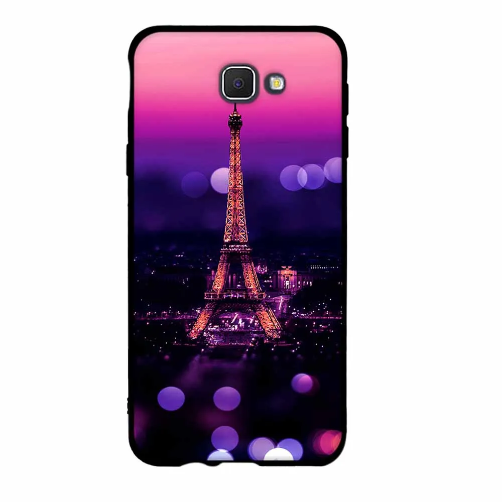 Тонкий чехол для Samsung Galaxy J5 Prime G570 силиконовый с принтом On5 2016 задняя крышка