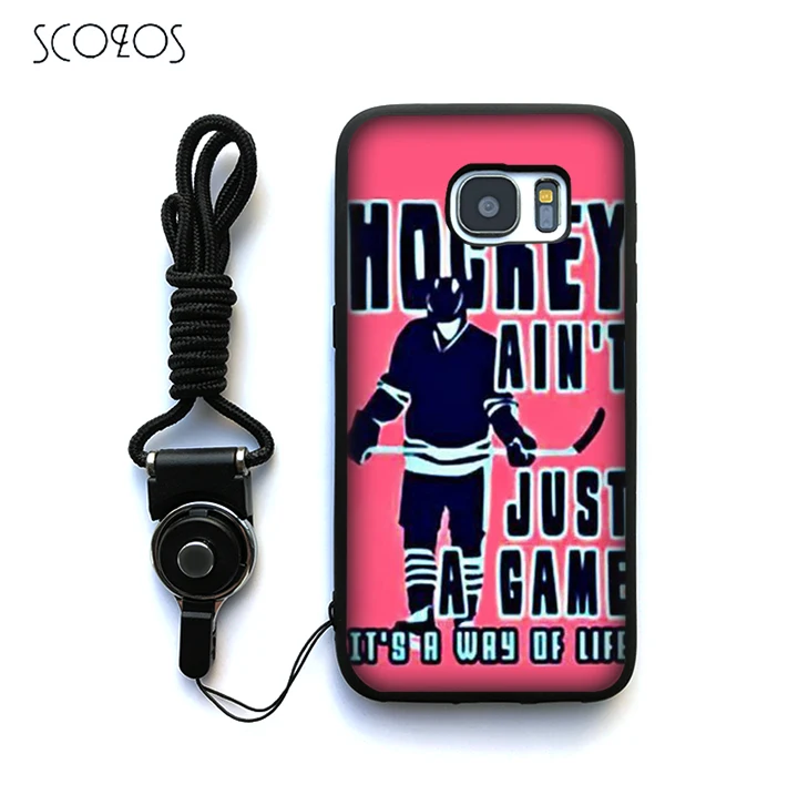 Чехол для телефона SCOZOS hockey из силикона TPU для Samsung Galaxy S6 S7 edge S8 Plus J3 J5 J7 A3 A5 A7 2016 Note 8 и других моделей.