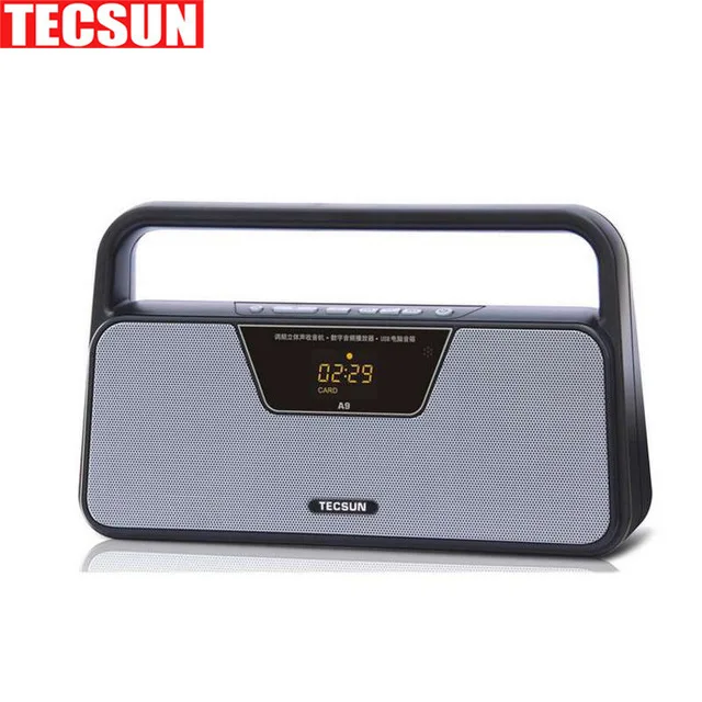 Оригинальный FM радиоприемник TECSUN A9 светодиодный цифровой дисплей mp3 плеер