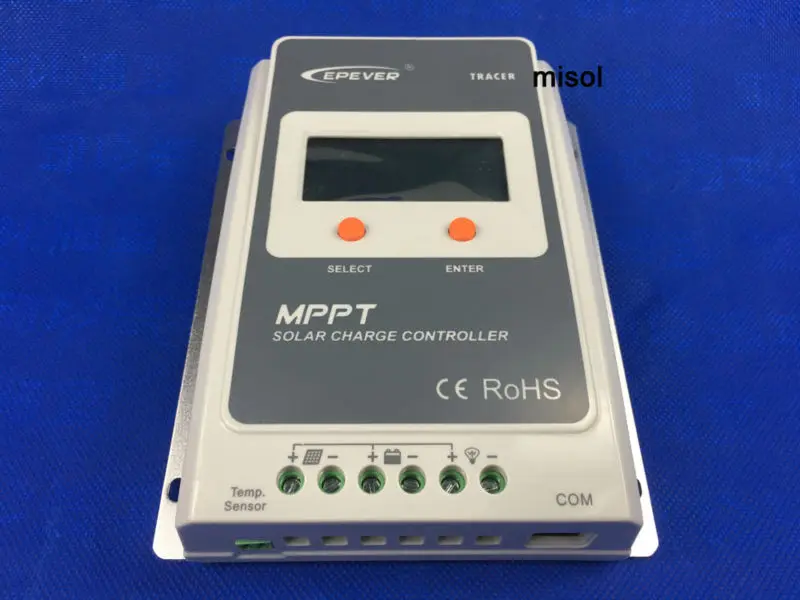 Tracer MPPT солнечный регулятор 10A с дистанционным измерителем 12/24 в контроллер