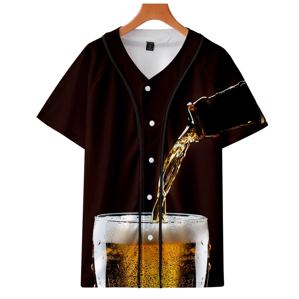 Beer day 3D New Clothes Summer Casual baseball t-shirt Women and Men 2019 Tops Hot Sale Short Sleeve t-shirts plus size | Женская одежда
