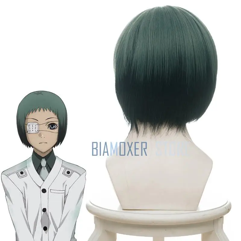 Biamoxer Токио вурдалак Re Yonebayashi Сайко Косплэй парики Kaneki Кен костюмы парик цвет: