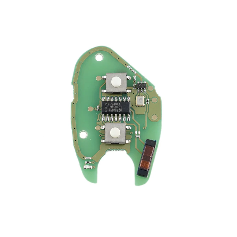 Dzanken 2 кнопки дистанционного ключа автомобиля 433 МГц PCF7946 для Renault Clio Scenic KANGOO и