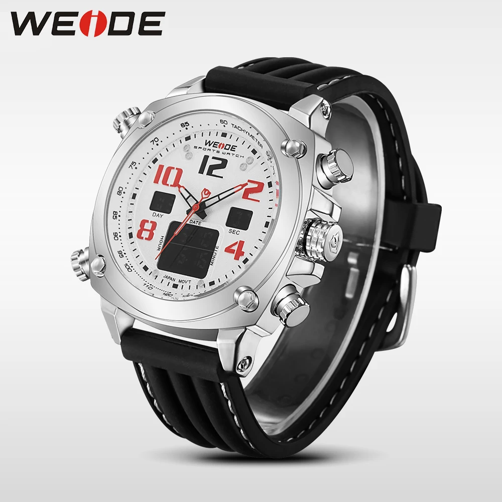 WEIDE Топ бренд Роскошные спортивные часы несколько часовых поясов relogio masculino esportivo