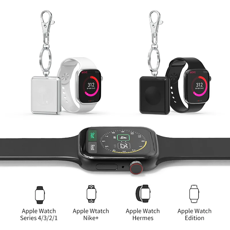 Магнитное Беспроводное зарядное устройство Mini для Apple Watch 4 3 2 1 металлическое +