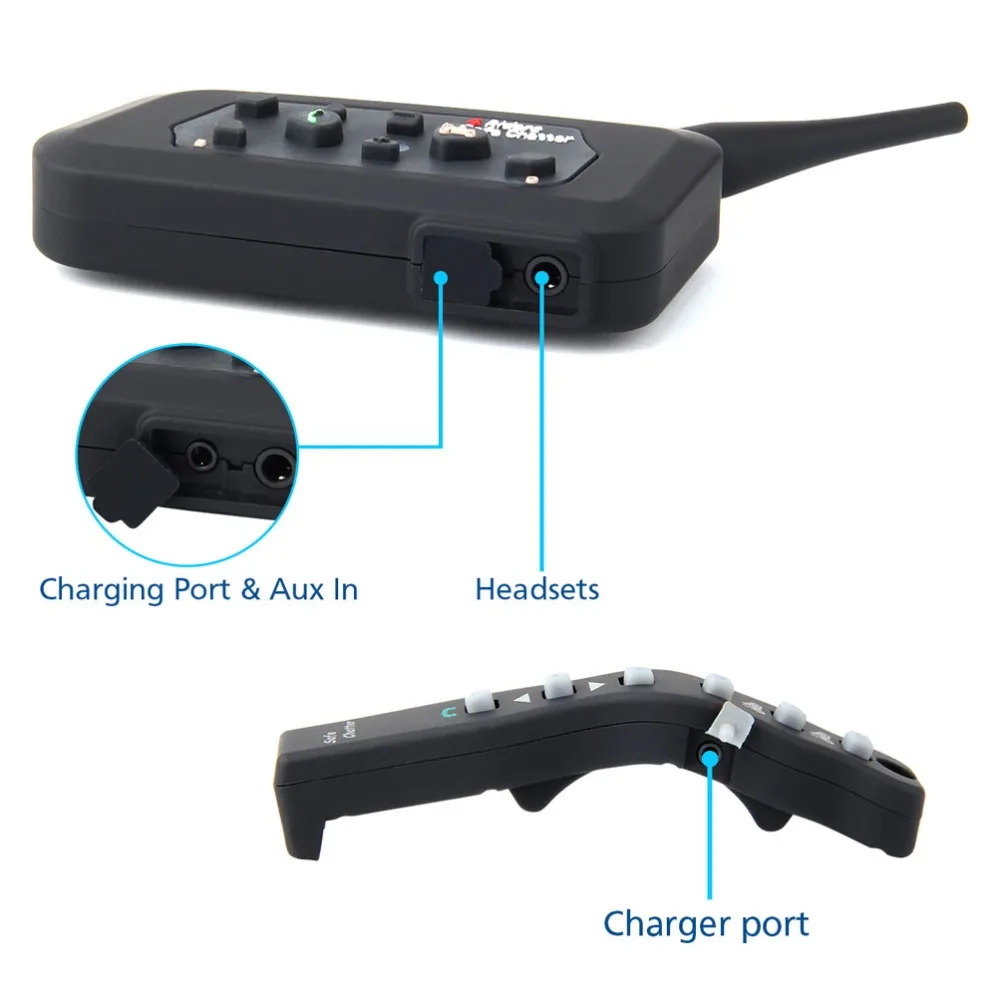 Переговорная гарнитура LEXIN 1 шт. A4 1000 м 4 мотоциклиста BT с Romote Control Bluetooth| |