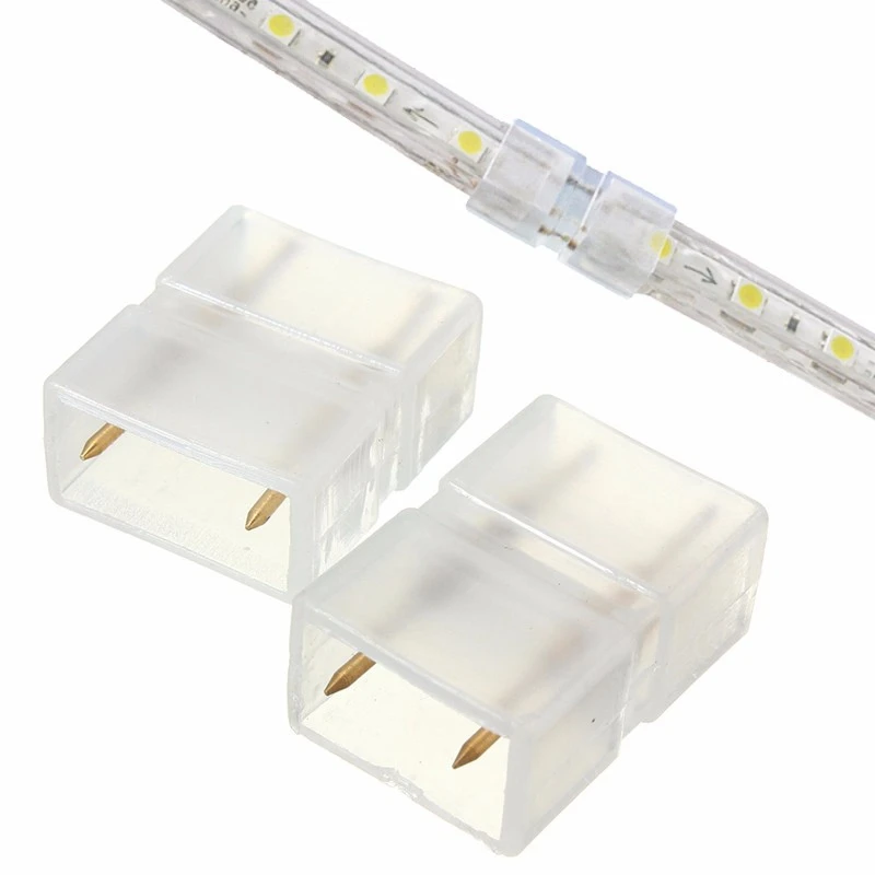 Светодиодный свет полосы разъем лампа 2Pin бесшовных соединения Solderless 8 мм/10 мм для