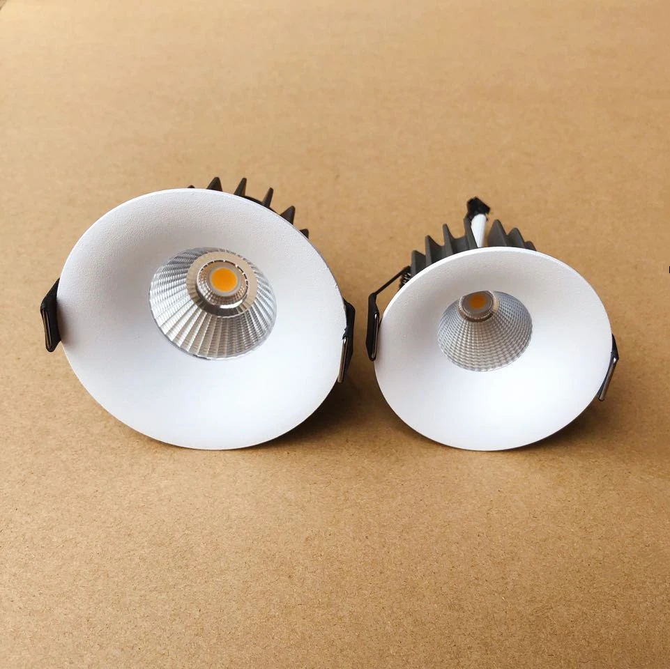 Dimmable COB LED светильник 7 Вт 10 14 16 изогнутая глубокая дыра Антибликовая потолочная
