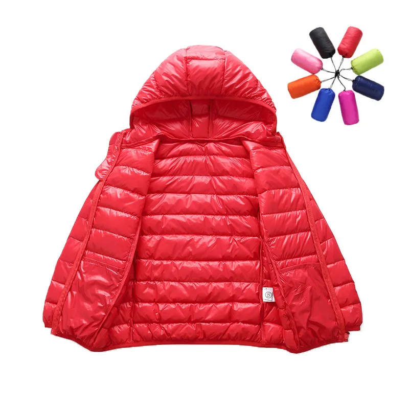 Пуховые хлопковые парки для мальчиков и девочек зимняя верхняя одежда 2018 Детская