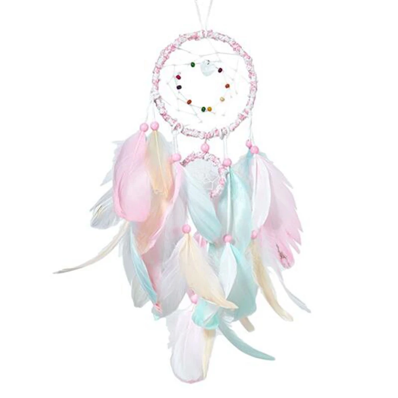 Красочные перья Ins девушка Ловец снов серия сетка ажурная кружева ручной работы