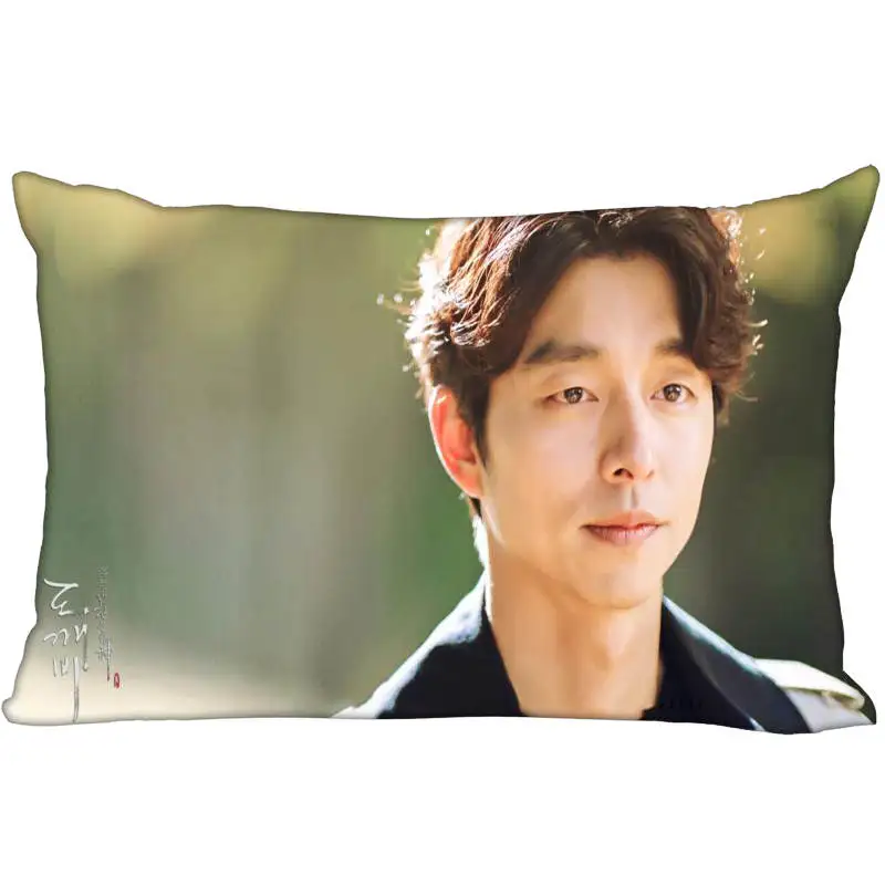 4 Новое поступление, Заказная атласная наволочка Gong Yoo 35x45 см(одна сторона), набивная Подушка на молнии, чехол на заказ, Ваш образ, подарок - Цвет: 4