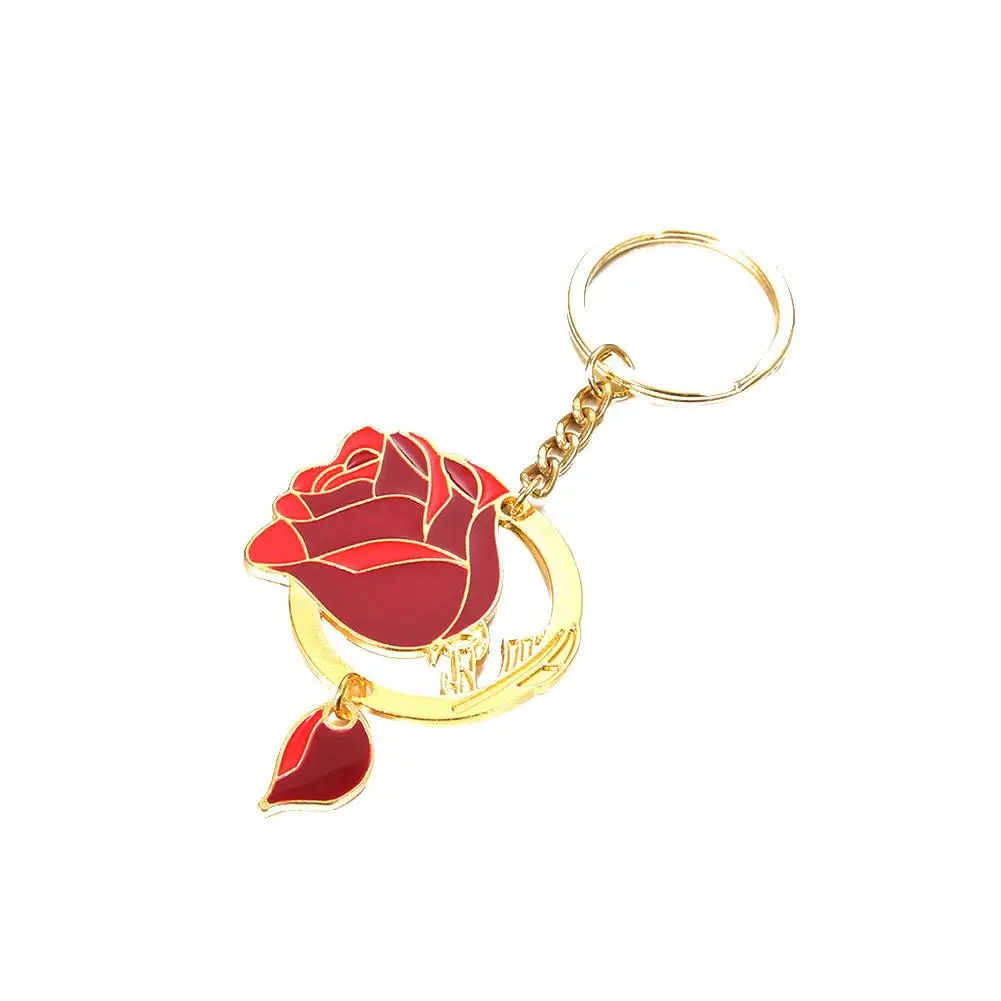 Polar Bear Penguin Rose Flower Pendant Keychain Key Ring Holder Bag Phone Decor | Украшения и аксессуары