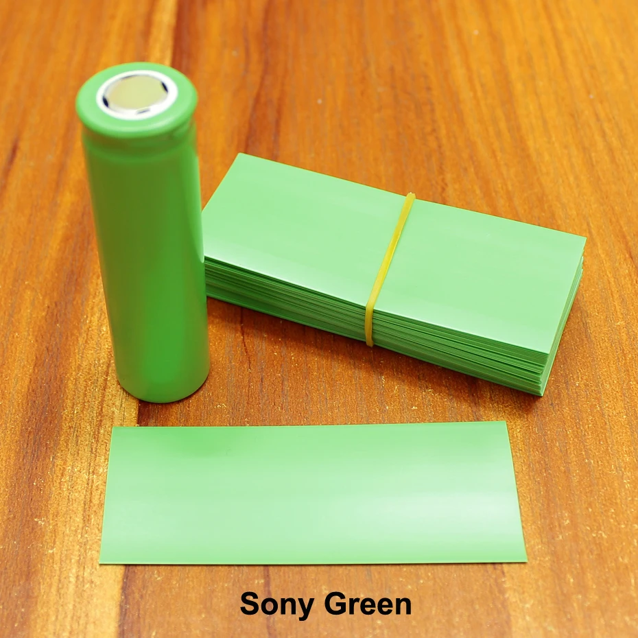 100 шт./лот ПЭТ односекционная 18650 термоусадочная трубка импортная с