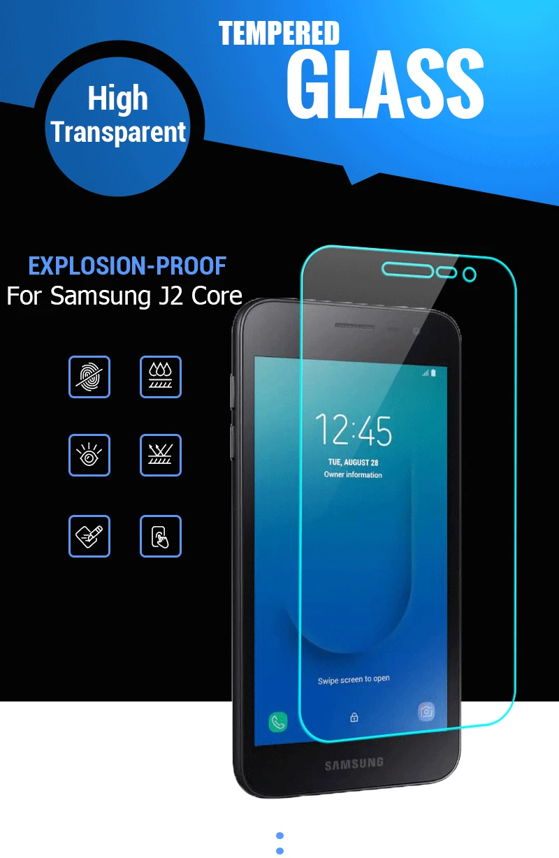 Закаленное стекло для samsung Galaxy J2 Core J4 J6 Plus J8 J7 Neo J3 J2 Prime Pro защита экрана полная защита