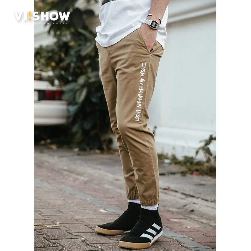 VIISHOW 2018 новые летние ботильоны Длина брюки Для мужчин легкий Slim Fit повседневные