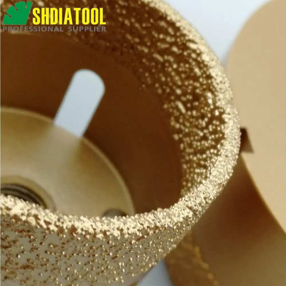 SHDIATOOL 4 шт/pk 35/50/75/100 мм M14 нить Diamond Drill коронки 15 MM высота Гранит Мрамор отверстие