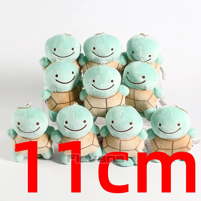 Squirtle Ditto трансформер чармандер Бульбазавр Сквиртл снорлакс Lapras poliwrith Cleffa Gengar Подвески Плюшевые игрушки куклы 10 шт./лот - Цвет: Squirtle