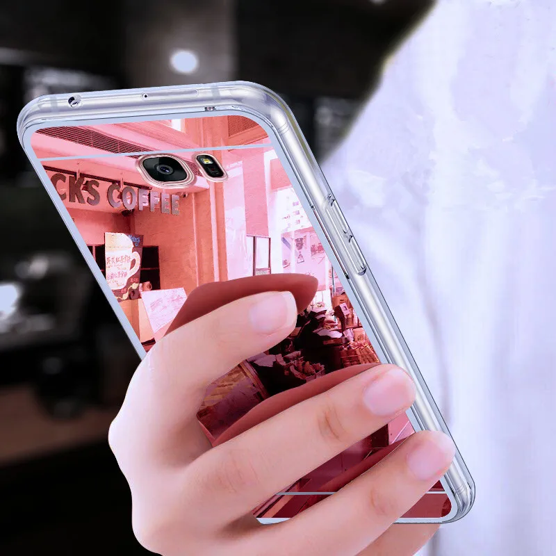 Чехол для Samsung Galaxy J3 роскошный зеркальный мягкий чехол J1 ACE J120 J5 J7 2016 A3 A5 A7 2017 J330 J530