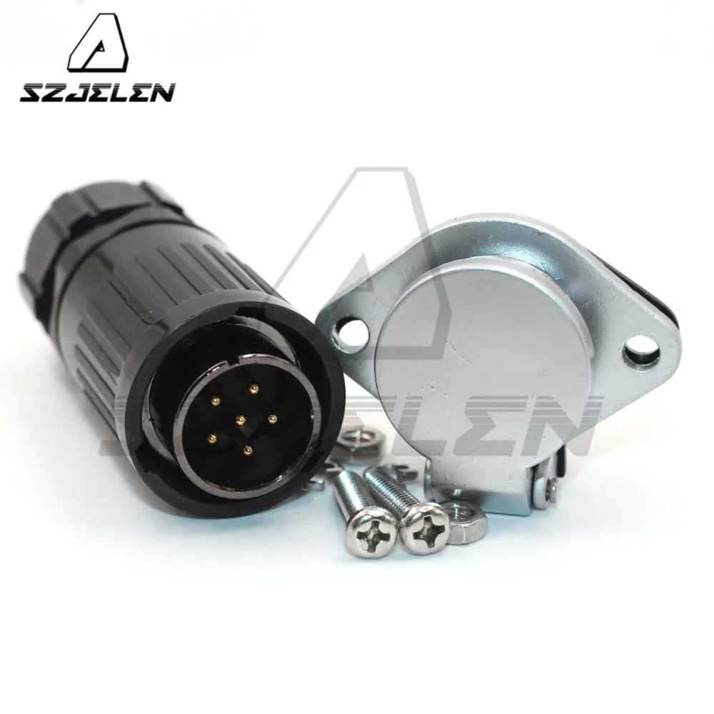 SZJELEN HP20 series 6 pin waterproof panel mount Aviation plug cable connectors Rated 15A | Обустройство дома