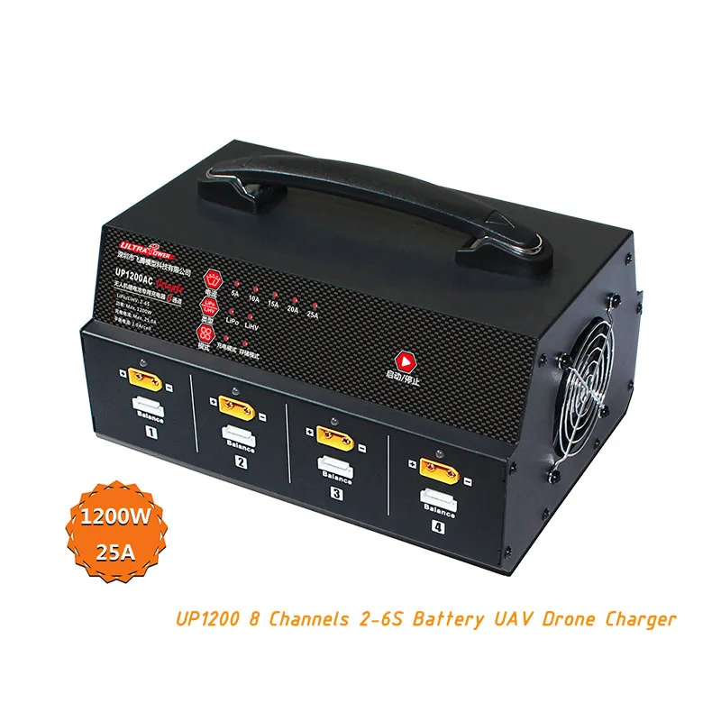Ультра мощность UP1200 1200W 25A 8 каналов 2-6S батарея беспилотное зарядное устройство