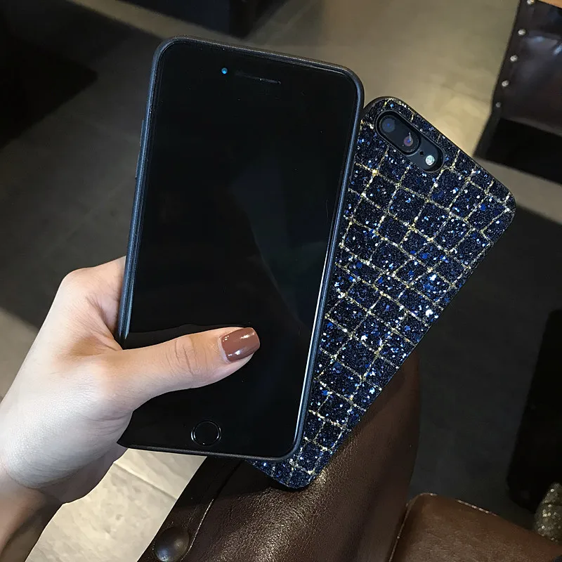 Жесткий шикарный роскошный брендовый чехол для iPhone X 10 6 6s 7 8 Plus тонкий сетчатый