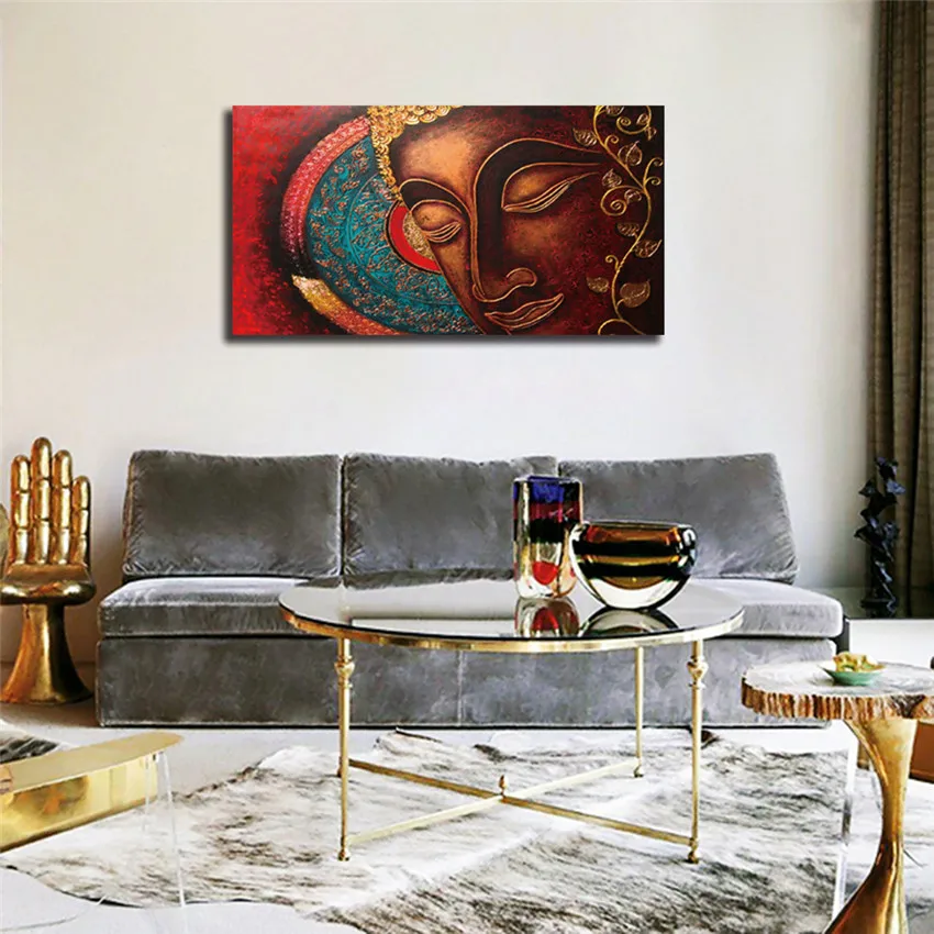 Будда медитация холст картина стены Искусство Плакат абстрактная дешевая куадро