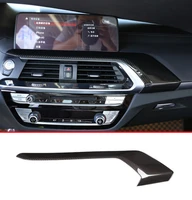 carbon fiber style car center console decoration cover panel trim accessories for bmw x3 g01 x4 g02 2018 2020