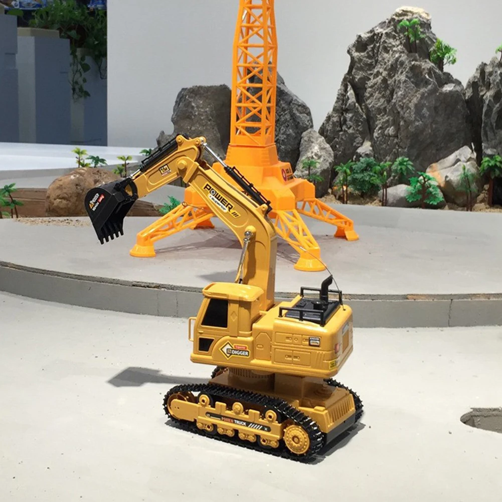RC экскаватор инженерный трактор автомобиль игрушка мальчик Моделирование