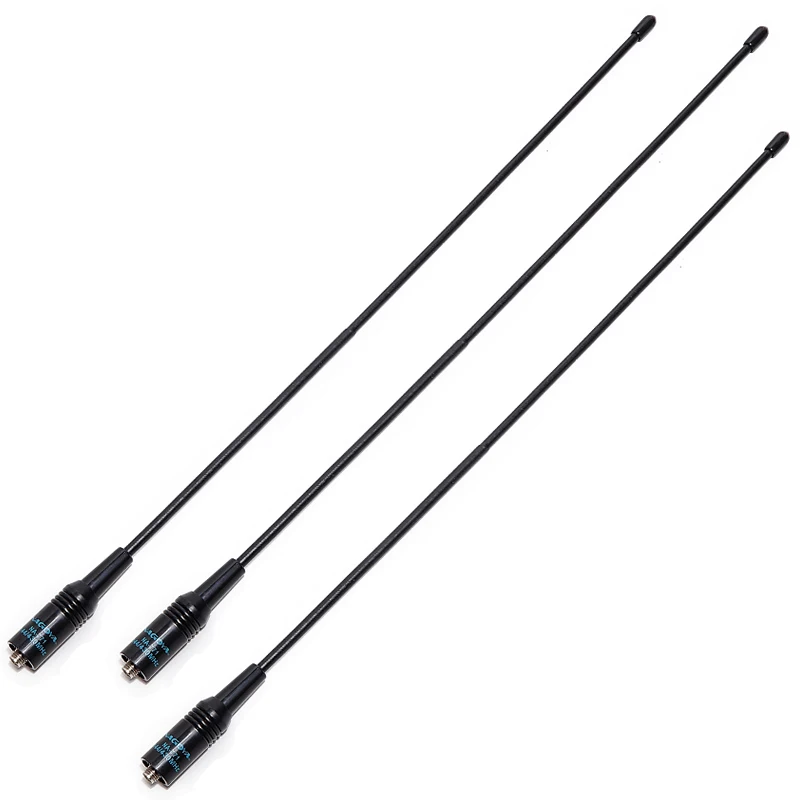 3pcs na-771 Nagoya NA-771 SMA-Female Walkie Talkie Antenna VHF UHF Dual Band 38cm For Kenwood Baofeng UV-5R BF-888S UV-82 Radio - Цвет: 3pcs na-771