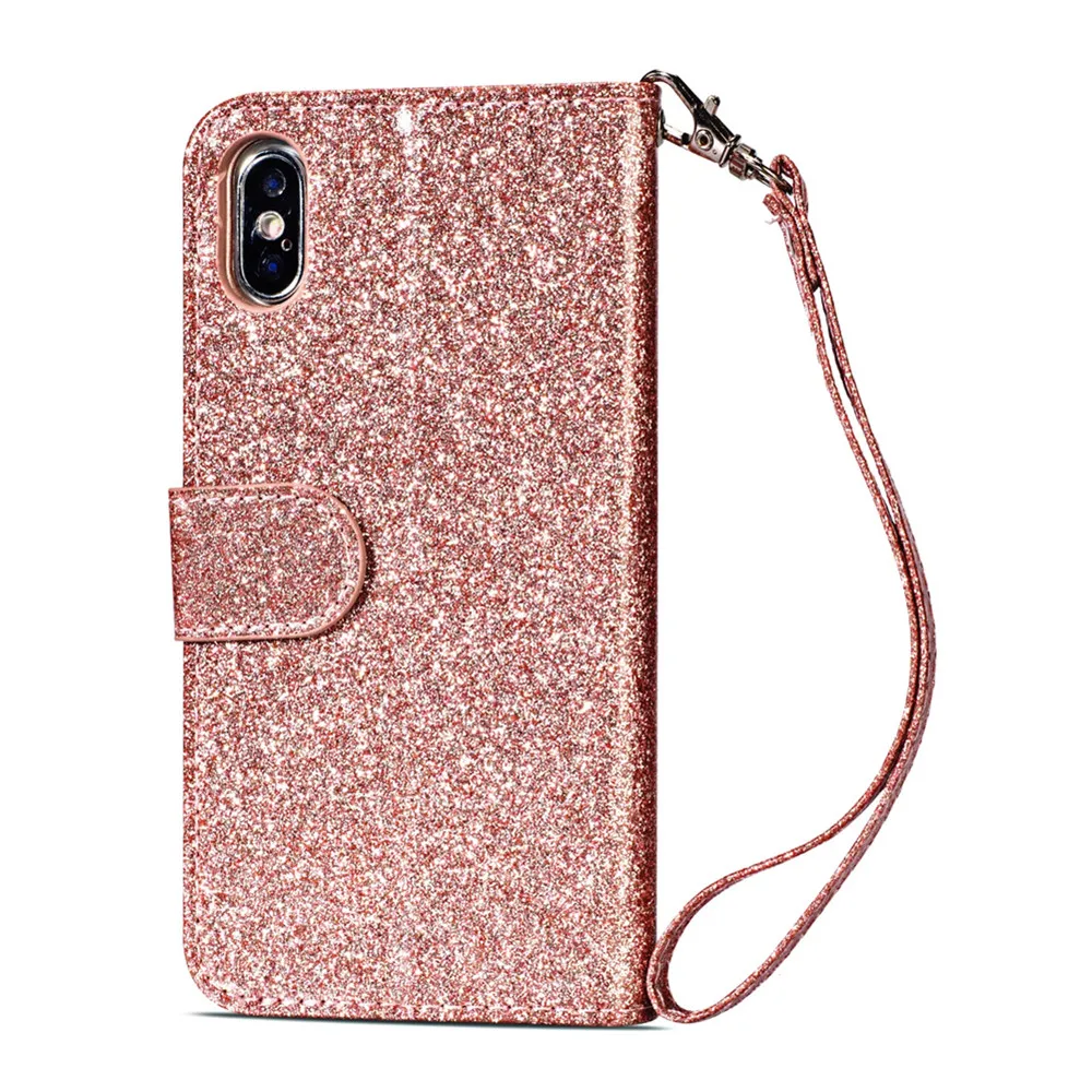 Чехол для телефона Etui чехол IPHONE 7 8 X 6 S XS XR MAX PLUS из мягкого ТПУ IMD блестящая