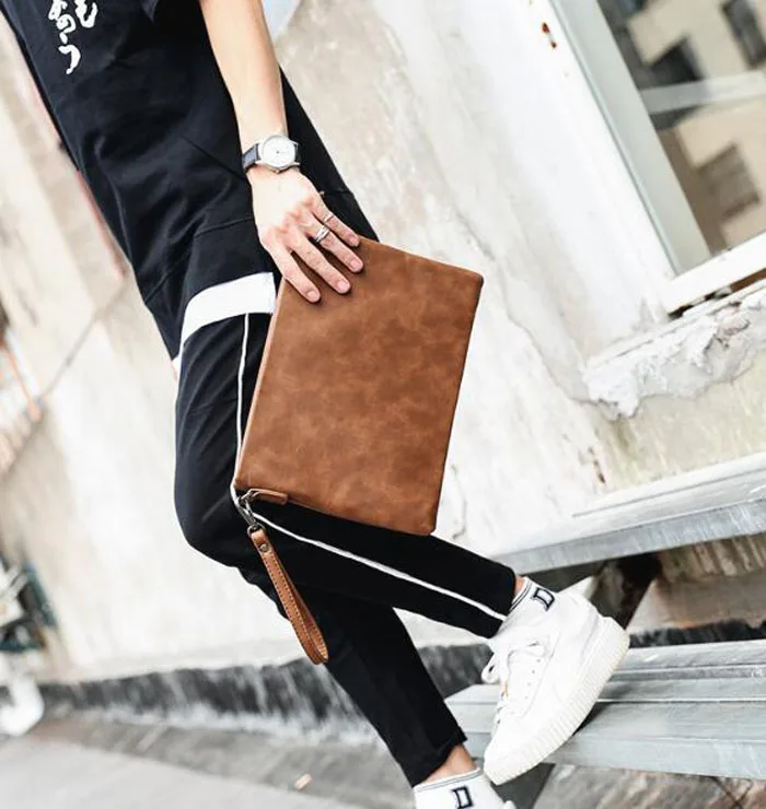 Дизайнерская сумка из искусственной кожи мужская сумка-конверт клатч Чехлы для