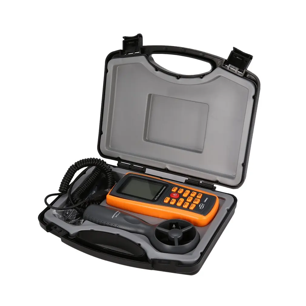 BENETECH GM8902 0-45M/S Digital Anemometer Wind Speed Meter Air Volume Ambient Temperature Tester With USB Interface | Инструменты