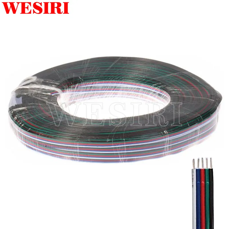 Удлинительный кабель для светодиодных лент WS2812 WS2811 5050 3528 100 м 2pin/3Pin/4Pin/5Pin