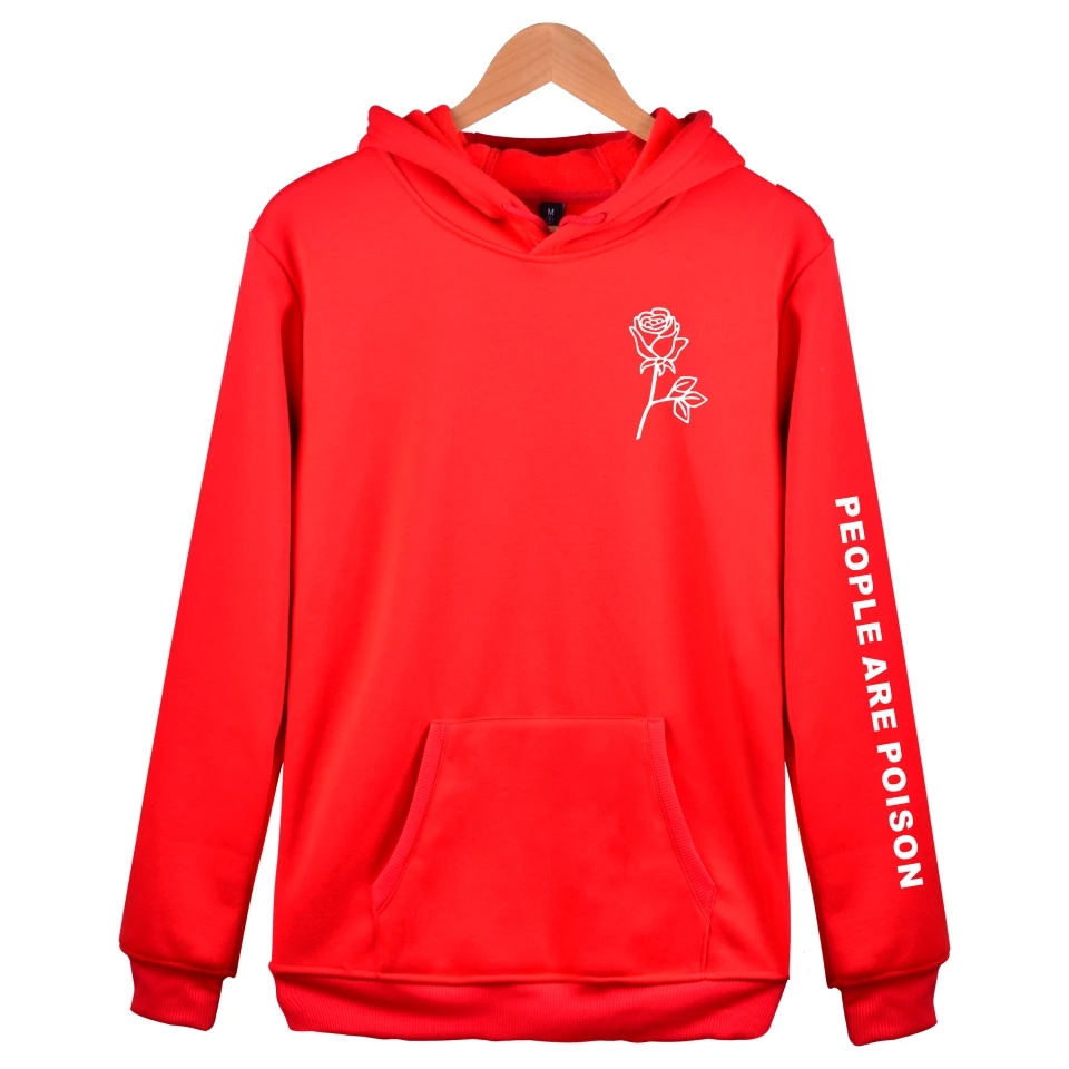 People Are Poison Rose Print Hoodie Sweatshirt - Tumblr Inspired Pastel Grunge Aesthetic Pale Hoodies Jacket Clothing image 6
