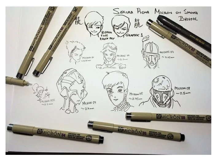 7 шт./лот игла Sakura Pigma Micron для рисования эскиза мультфильма archival ink гелевая ручка канцелярские принадлежности анимационные товары для рукоделия A6922