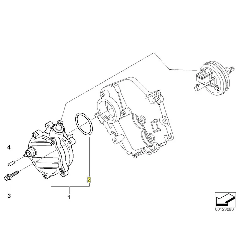 1 комплект новый вакуумный насос Комплект уплотнений для B-M-W V8 E65 E66 E53 E70 E60 745i 545i 645i