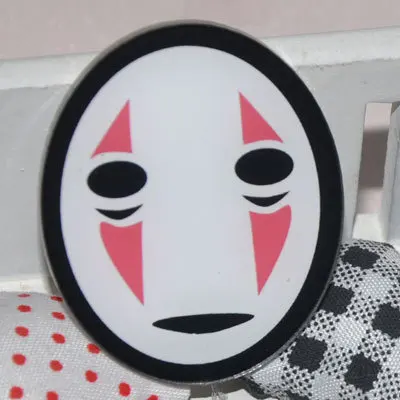 Kawaii Harajuku нет лица человек значок акриловая брошь японского аниме одежда