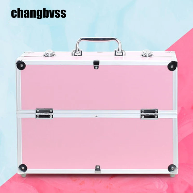 Многоуровневый ящик для хранения профессиональная женская косметичка большого